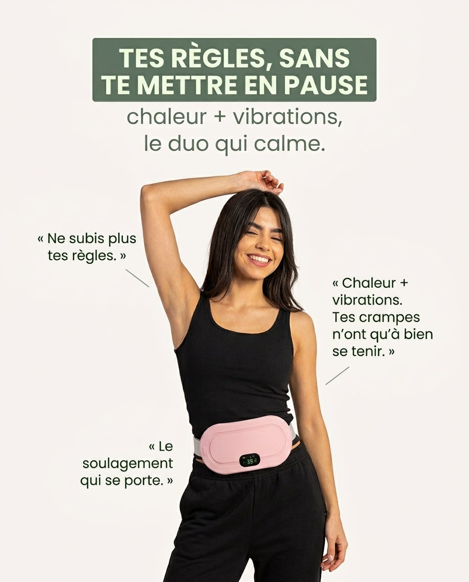[rose] Présentation de la ceinture chauffante AMBELLI rose